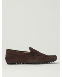 Tod's - Suede Moccasins - Lyst