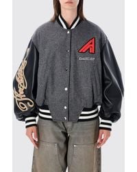 The Attico - College Bomber Jacket Contrast Sleeves Ribbed Cuffs Hem - Lyst