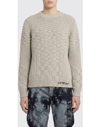 Off-White c/o Virgil Abloh - Arrow Cotton Crewneck Sweater - Lyst