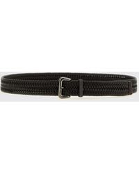 Brunello Cucinelli - Braided Leather Belt With Monili Detail - Lyst