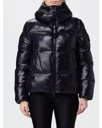 Save The Duck - Chaqueta Acolchada Biddy De Con Capucha, Cuello Alto Y Relleno Thermoplume - Lyst