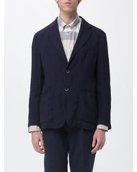Barena - Linen Blend Single Breasted Blazer - Lyst