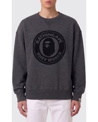 A Bathing Ape - Cotton Crewneck Sweatshirt - Lyst