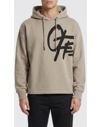 Off-White c/o Virgil Abloh - Cotton Hoodie With Logo - Lyst