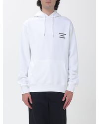 Drole de Monsieur - Cotton Hoodie With Slogan Print And Kangaroo Pocket - Lyst