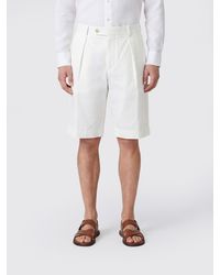 BOSS - Regular Fit Tailored Cotton Bermuda Shorts With Slash Pockets - Lyst