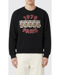KENZO - Cotton Crew Neck Sweatshirt With Print - Lyst