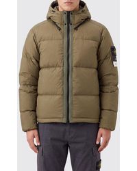 Stone Island - Padded Ripstop Nylon Down Jacket With Removable Hood - Lyst