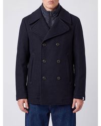 Peuterey - Invern Wop 01 Short Double-Breasted Technical Fabric Coat - Lyst