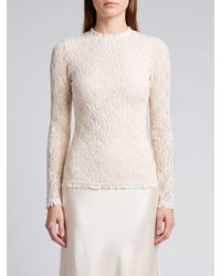 Isabel Marant - Slim Fit Long-Sleeved Lace Top - Lyst