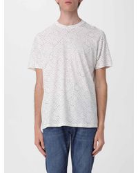 ARMANI EXCHANGE - Cotton T-Shirt With All-Over Logo - Lyst