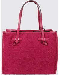 Gianni Chiarini - Marcella Wool Tote Bag With Leather Handles And Inner Pouch - Lyst