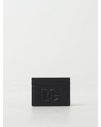 Dolce & Gabbana - Portacarte di credito in pelle a grana - Lyst