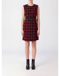 Pinko - Amaranda Tartan Pattern Mini Wrap Dress - Lyst