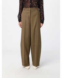 Pinko - Slim Fit Skinny Wool Blend Mid-Rise Trousers - Lyst
