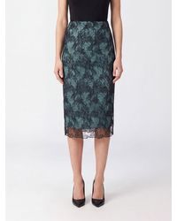 Semicouture - Camilla High-Waisted Lace Pencil Skirt With Sequins - Lyst