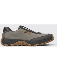 Camper - Drift Trail Leather And Fabric Sneakers - Lyst