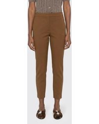 Max Mara - Cropped Crêpe Trousers - Lyst