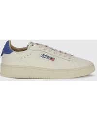 Autry - Dallas Low Bicolor Smooth Calfskin Sneakers With Logo - Lyst