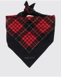 McQueen - Tartan Motif Silk Scarf - Lyst