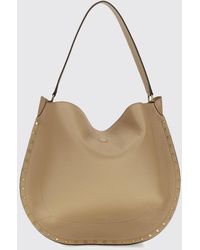 Isabel Marant - Oskan Studded Calfskin Hobo Bag With Removable Pouch - Lyst