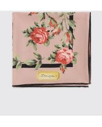 Dolce & Gabbana - Dolce &Amp Gabbana Floral Print Silk Scarf - Lyst