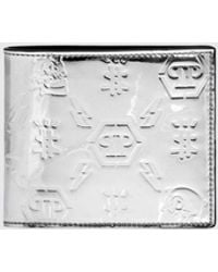 Philipp Plein - Laminated Calf Leather Pp Wallet - Lyst