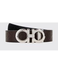 Ferragamo - Salvatore Leather Reversible Belt - Lyst