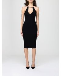 Elisabetta Franchi - Viscose Knit Dress - Lyst