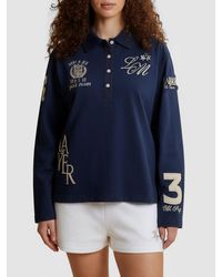 La Martina - Cotton Polo Shirt With Logo - Lyst