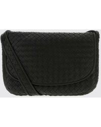 Bottega Veneta - Intrecciato Woven Nappa Leather Messenger Bag - Lyst