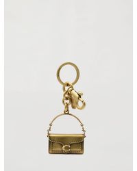 COACH - Tabby Brass Keychain - Lyst