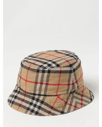 Burberry - Cappello Vintage Check in cotone stampato - Lyst