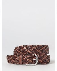 Paul Smith - Cinturón Bicolor De Piel Trenzada Y Algodón Con Hebilla De Espiga - Lyst