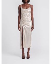 Rabanne - Viscose Blend Midi Dress - Lyst