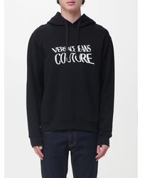 Versace Jeans Couture - Cotton Hoodie With Logo - Lyst