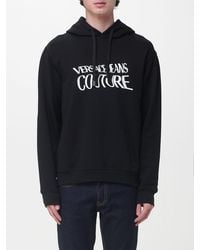 Versace Jeans Couture - Cotton Hoodie With Logo - Lyst