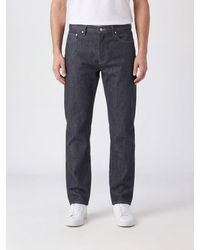 A.P.C. - Straight-Leg Mid-Rise Cotton Denim Jeans - Lyst
