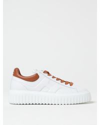 Hogan - H-Stripe Leather Sneakers - Lyst