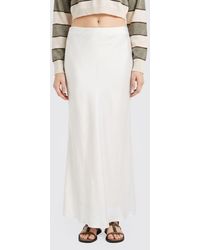 Brunello Cucinelli - Long Satin Skirt - Lyst