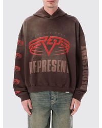 Represent - Cotton Hooded Sweatshirt With Logo Print - Lyst