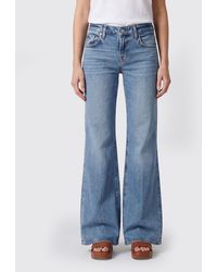7 For All Mankind - High-Waisted Cotton-Stretch Flare Jeans - Lyst