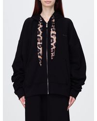 DISCLAIMER - Sudadera Oversize De Algodón Con Cremallera, Capucha Y Estampado Animal - Lyst