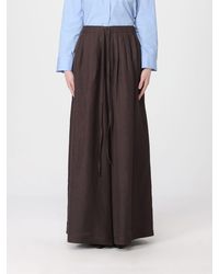 Liviana Conti - Loren Wide-Leg Linen Blend Trousers - Lyst
