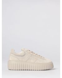 Hogan - H-Stripes Suede Sneakers - Lyst