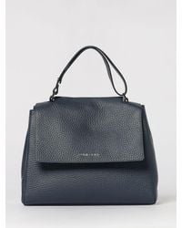 Orciani - Sveva Soft Medium Hammered Leather Bag - Lyst