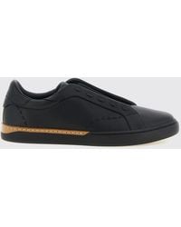 Fendi - City Calfskin Slip-On Sneakers With Jacquard Logo - Lyst