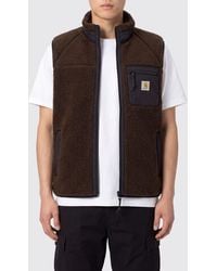 Carhartt - High Neck Fleece Gilet With Front Zip Closure - Lyst