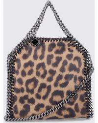 Stella McCartney - Falabella Tiny Leopard Bag - Lyst