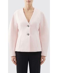 Ganni - Wool Single Breasted Blazer - Lyst